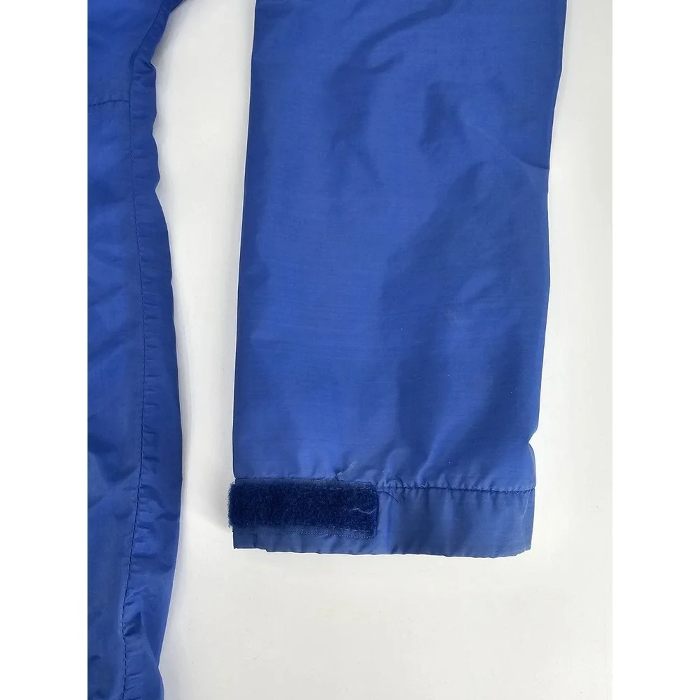 North Face Jacket Men‎ Small Blue Vintage Gore Tex  Zip Snap Hoodie Coat USA
